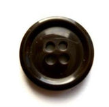 B17270 19mm Darkest Brown High Gloss 4 Hole Button