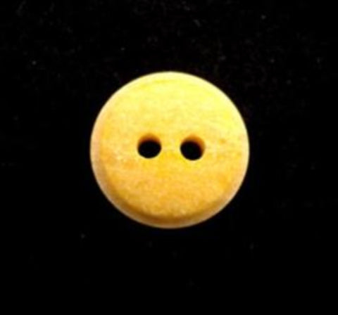 B13258 14mm Tonal Lemon and Yellow Matt 2 Hole Button - Ribbonmoon