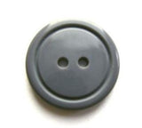 B17389 19mm Mid Grey Gloss 2 Hole Button - Ribbonmoon