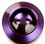 B17760 23mm Cadbury Purple Pearlised Polyester 2 Hole Button - Ribbonmoon