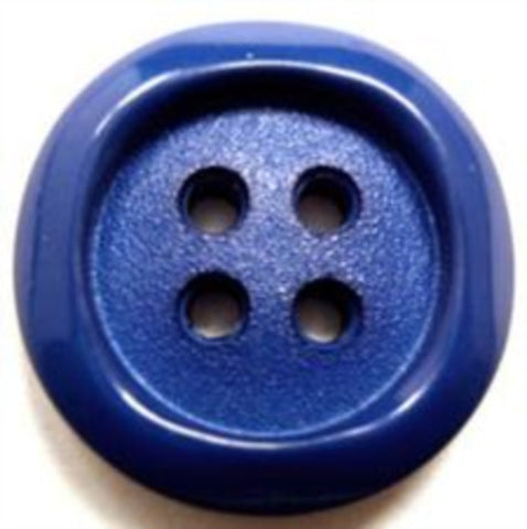 B15615 23mm Dark Royal Blue Matt Centre 4 Hole Button - Ribbonmoon