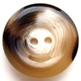 B9850 23mm Natural, Cream and Dark Brown 2 Hole Button - Ribbonmoon