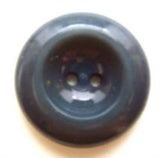 B8314 19mm Deep Air Force Blue Chunky Gloss 2 Hole Button