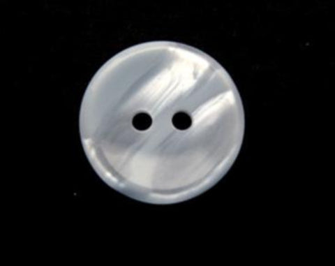 B11495 12mm Baby Blue and Pearl Variegated Polyester 2 Hole Button - Ribbonmoon