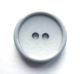 B17387 19mm Light Grey Matt Centre 2 Hole Button - Ribbonmoon