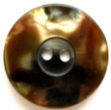 B8072 23mm Browns,Greens and Iridescent Polyester 2 Hole Button