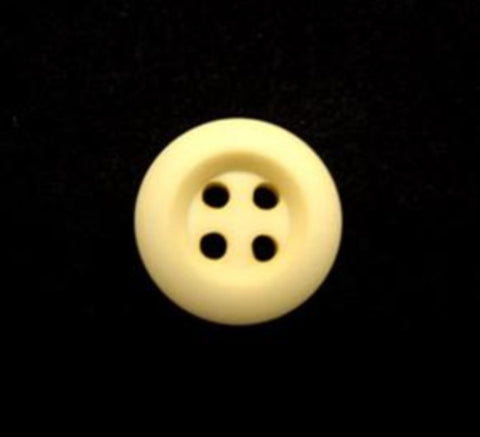 B15900 14mm Butter Cream Matt 4 Hole Button - Ribbonmoon