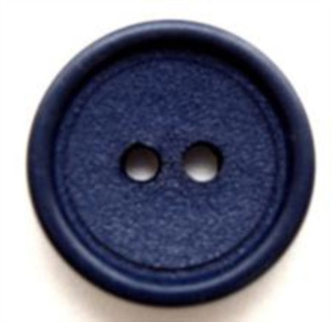 B7781 19mm Light Navy Matt Centre 2 Hole Button - Ribbonmoon