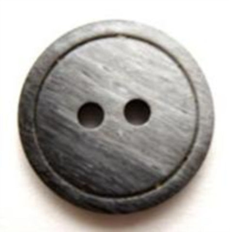 B5952 17mm Frosted Grey Soft Sheen 2 Hole Button - Ribbonmoon