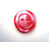 B17750 15mm Tonal Shocking and Hot Pink Shimmery 2 Hole Button - Ribbonmoon