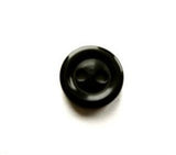 B17072 11mm Black High Gloss 2 Hole Button - Ribbonmoon