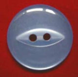 B4079 19mm Deep Cornflower Blue 2 Hole Polyester Fish Eye Button - Ribbonmoon