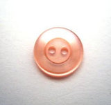 B11237 14mm Apricot Pearlised Polyester 2 Hole Button - Ribbonmoon