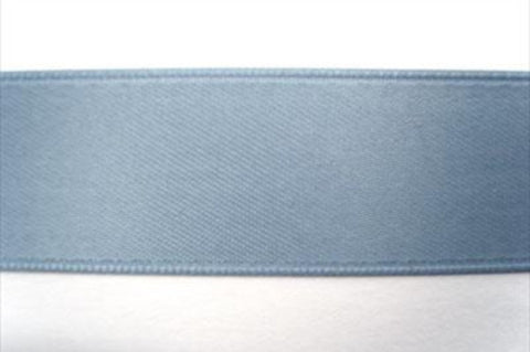 R1932 22mm Dusky China Blue Double Faced Satin Ribbon by Offray - Ribbonmoon