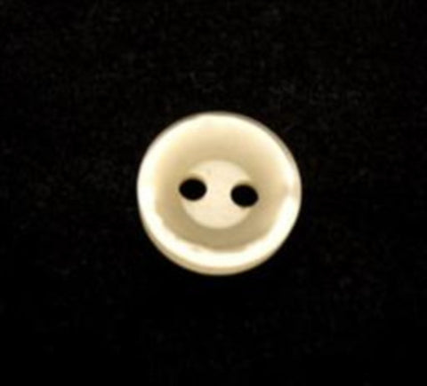 B9424 10mm Tonal Cream Polyester 2 Hole Button - Ribbonmoon