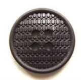 B7296 18mm Deep Smoked Grey Textured 4 Hole Button - Ribbonmoon