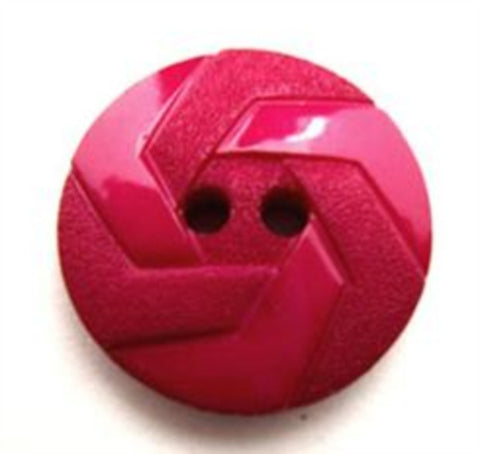 B12564 21mm Fuchsia Gloss and Matt Textured 2 Hole Button - Ribbonmoon