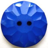 B6368 25mm Dark Royal Blue Textured Gloss 2 Hole Button - Ribbonmoon