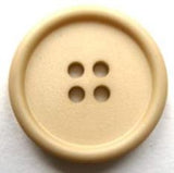 B16587 23mm Light Sand Matt Centre 4 Hole Button - Ribbonmoon