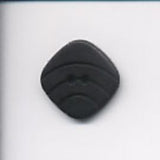 B8015A 20mm Black Matt 2 Hole Button - Ribbonmoon