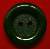 B4018 23mm Rich Forest Green Matt Centre 2 Hole Button - Ribbonmoon