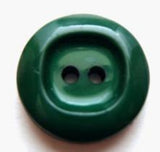 B7524 19mm Scottish Pine Green Glossy 2 Hole Button - Ribbonmoon