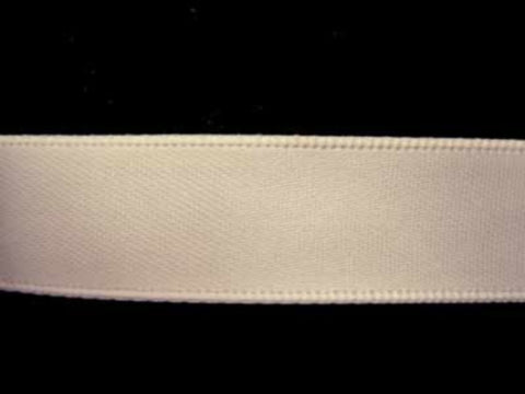 R6304 15mm Cream Double Face Satin Ribbon - Ribbonmoon