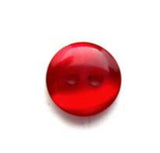 B0482 10mm Tonal Scarlet Berry Red Polyester 2 Hole Button - Ribbonmoon