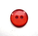 B7164 11mm Pale Russet Red Polyester 2 Hole Button - Ribbonmoon