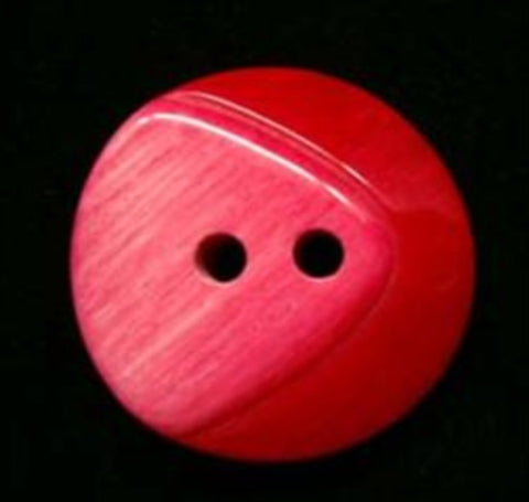 B17943 20mm Frosted Red Chunky Gloss 2 Hole Button - Ribbonmoon