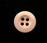 B10750 14mm Pale Ecru Glossy Trouser or Brace Type 4 Hole Button - Ribbonmoon