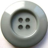 B17232 27mm Mid Grey Matt Centre 4 Hole Button - Ribbonmoon