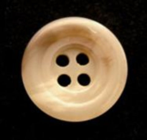 B6766 20mm Creams and Mushroom Aaran Bone Sheen 4 Hole Button - Ribbonmoon