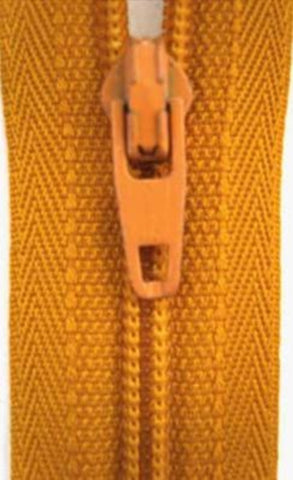 Z3634 YKK 46cm Dark Gold Nylon No.3 Closed End Zip - Ribbonmoon