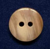 B4415 15mm Beige Aaran Gloss 2 Hole Button - Ribbonmoon