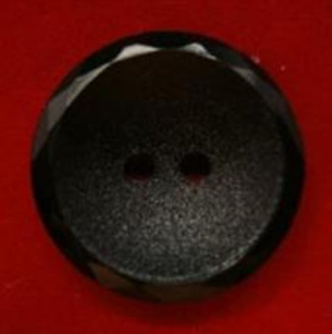 B18049 18mm Black Matt Centre 2 Hole Button - Ribbonmoon