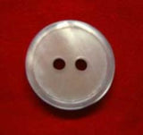 B4040 15mm Tonal Blue Aqua Pearlised Shimmery 2 Hole Button - Ribbonmoon