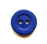 B7012 14mm Royal Blue Gloss 2 Hole Button - Ribbonmoon