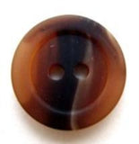 B6601 18mm Tonal Browns Bone Sheen 2 Hole Button - Ribbonmoon