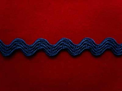 RIC46 7mm Light Navy Ric Rac Braid - Ribbonmoon