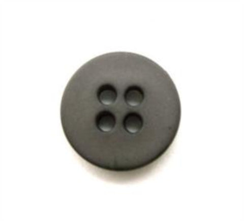 B10874 15mm Misty Drab Grey Green Matt 4 Hole Button - Ribbonmoon