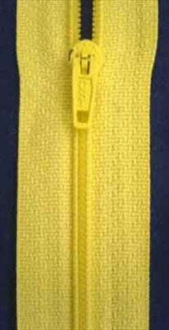 Z4490 18cm Lemon Nylon Pin Lock No.3 Closed End Zip - Ribbonmoon