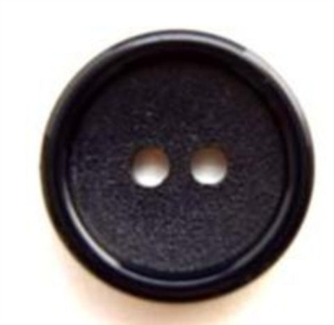 B5558 16mm Deep Navy Matt Centre 2 Hole Button - Ribbonmoon