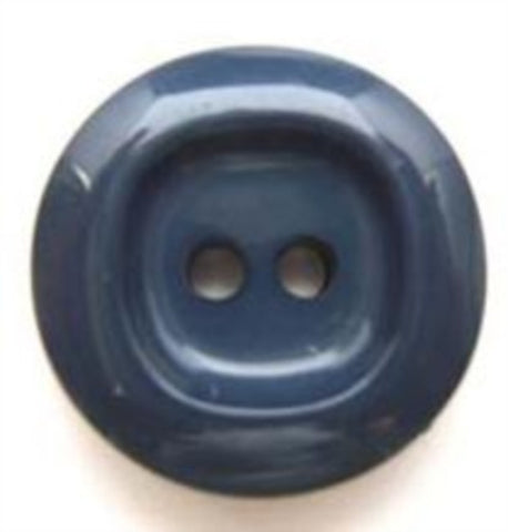 B5701 19mm Dusky Moonlight Blue High Gloss 2 Hole Button - Ribbonmoon