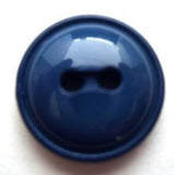 B7399 18mm Yale Blue Chunky Domed Gloss 2 Hole Button