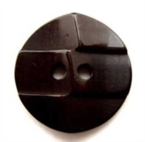 B12173 20mm Dark Brown 2 Hole Button - Ribbonmoon