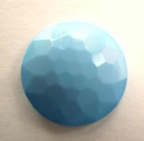 B11713 20mm Cornflower Blue Domed Honeycomb Shank Button - Ribbonmoon