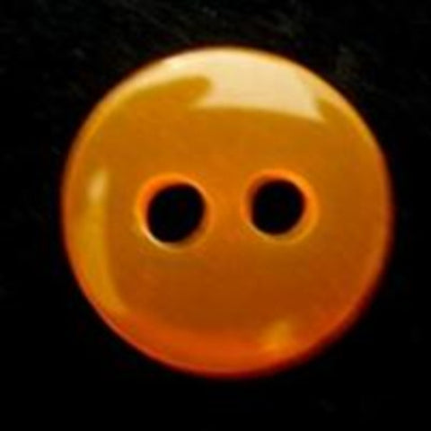 B6542 18mm Fluorescent Orange Polyester 2 Hole Button - Ribbonmoon