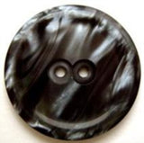 B6254 25mm Black and Grey Shimmery Pearlised 2 Hole Button - Ribbonmoon