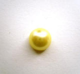 B14244 9mm Metallic Lemon Glass Effect Half Ball Shank Button - Ribbonmoon